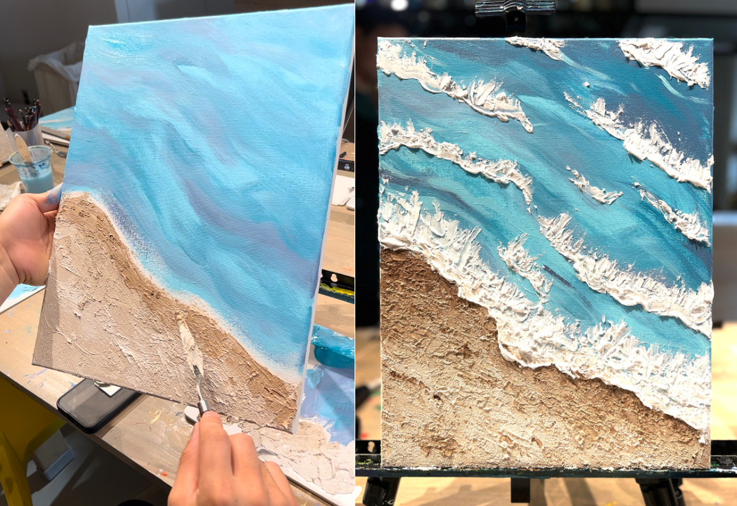 2025/12/23(火) 19:00-21:00 | 池袋 | 海を描くテクスチャシーアート