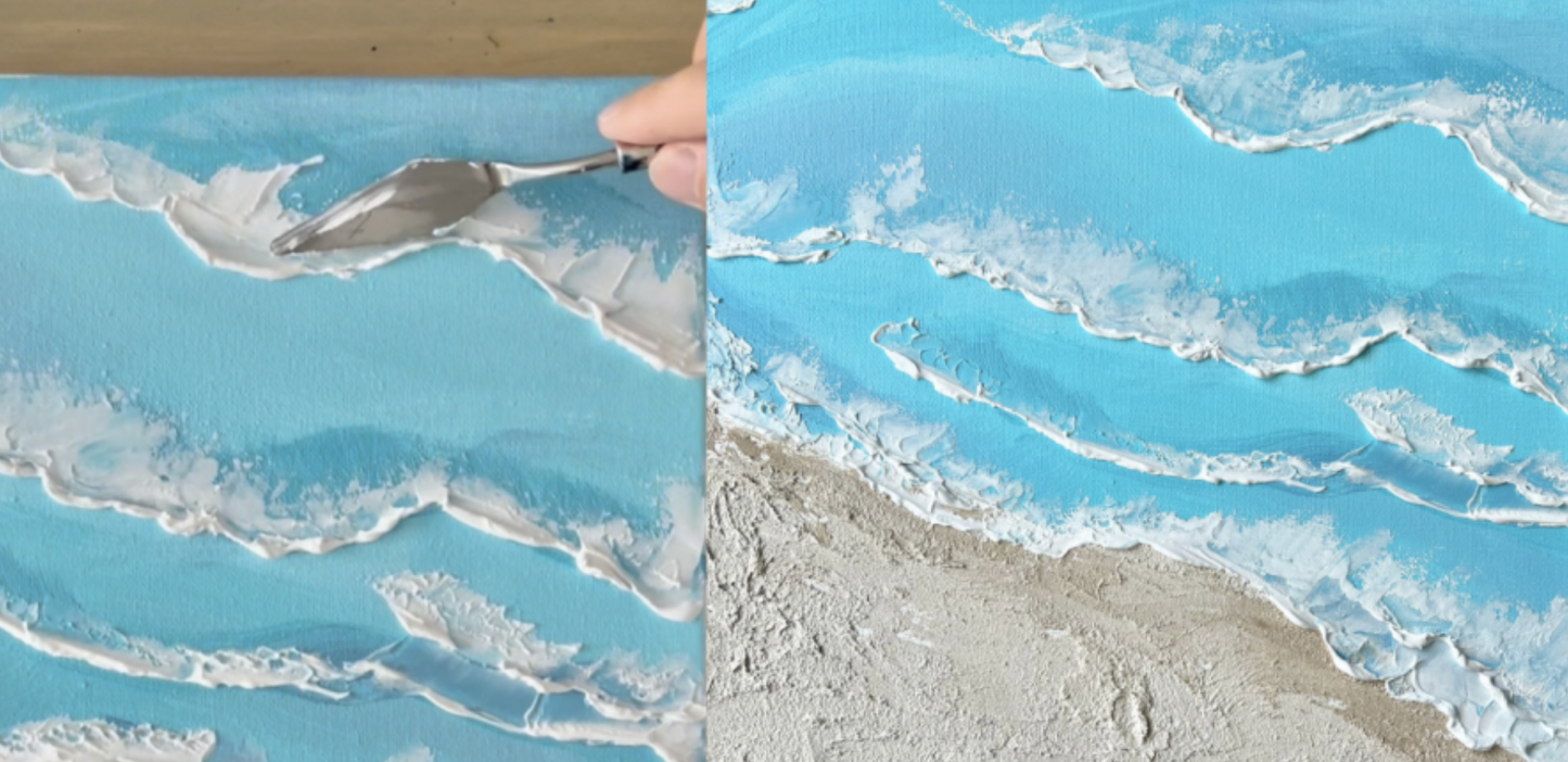 2025/12/23(火) 19:00-21:00 | 池袋 | 海を描くテクスチャシーアート