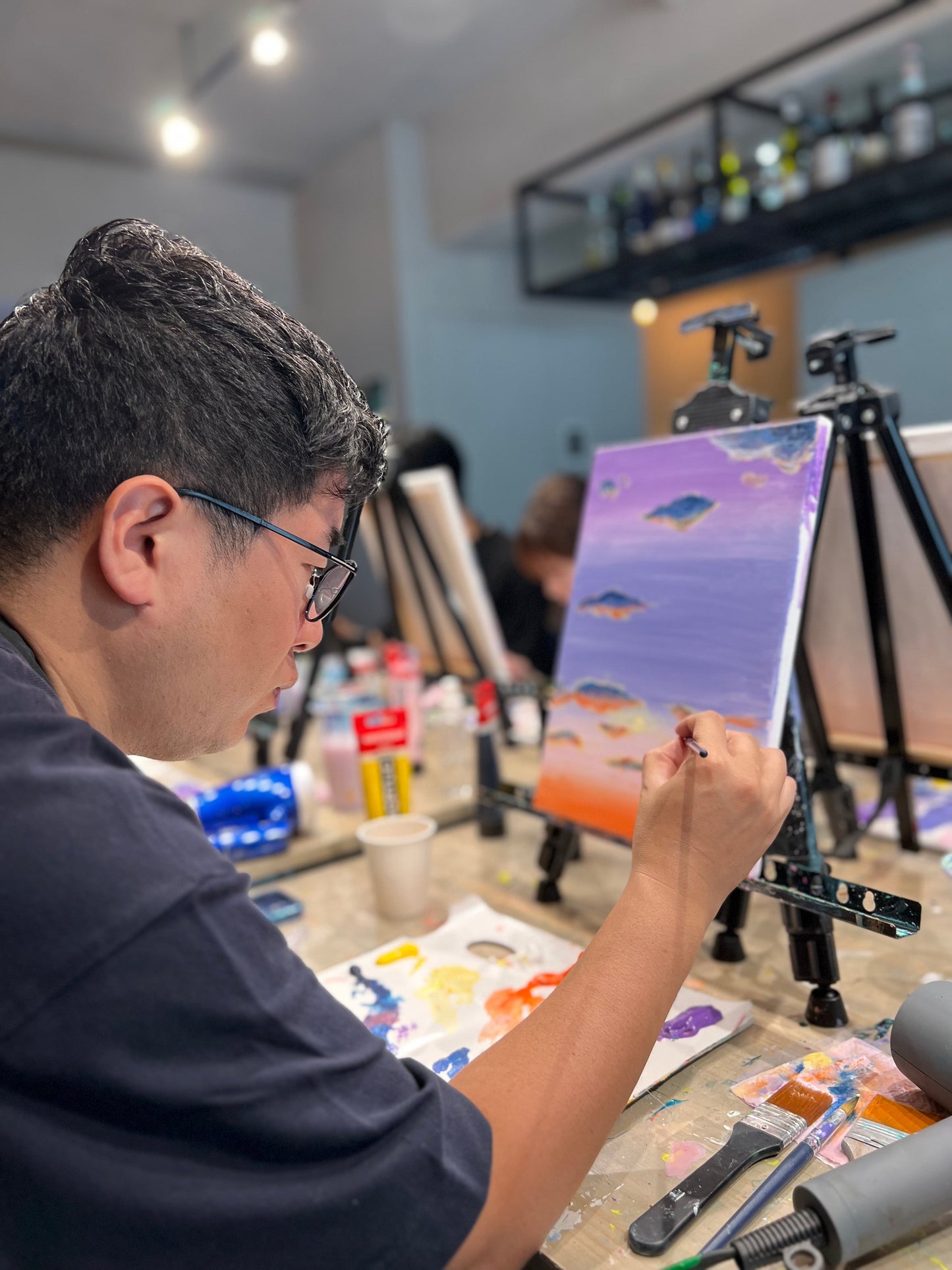 2025/12/27(土) 14:30-16:30 | 池袋 | 透き通るグラデーションで夕日を描く