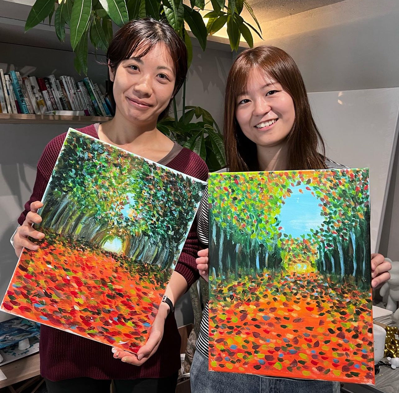2025/09/27(土) 11:00-13:00 モネの秋の点描画 サンジェルマンの森の中で masterpiece