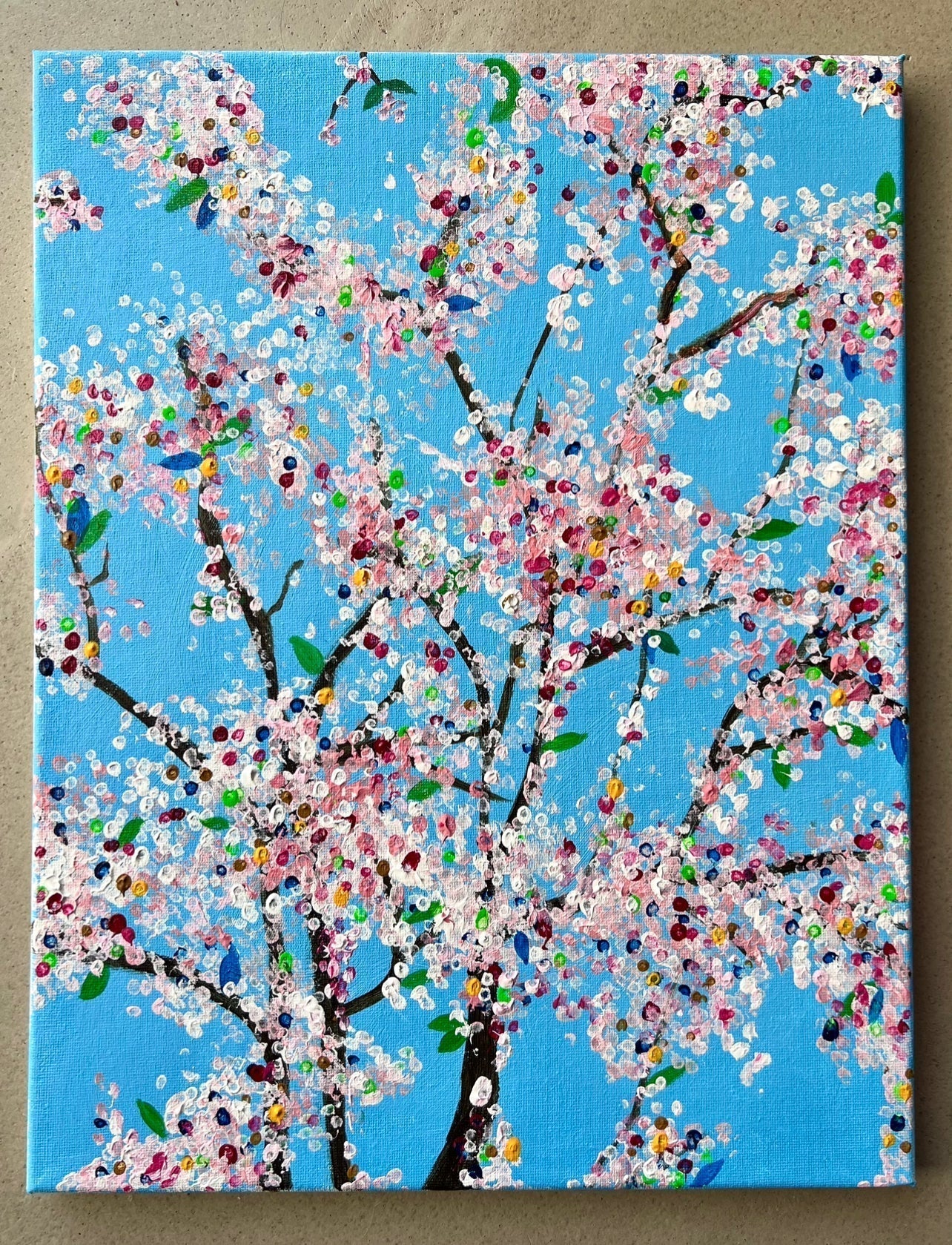 ダミアンハースト桜の点描画 ×art かけるアート体験 – ×art | かける