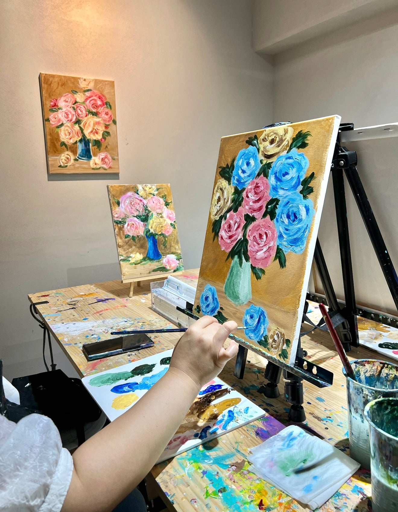 ルノワールのバラを描く ×art かけるアート体験 – ×art | かけるアート