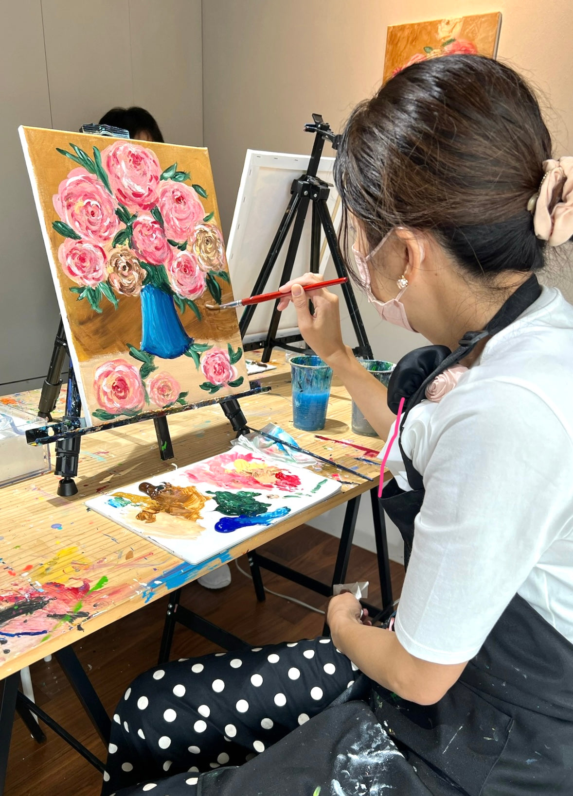 ルノワールのバラを描く ×art かけるアート体験 – ×art | かけるアート