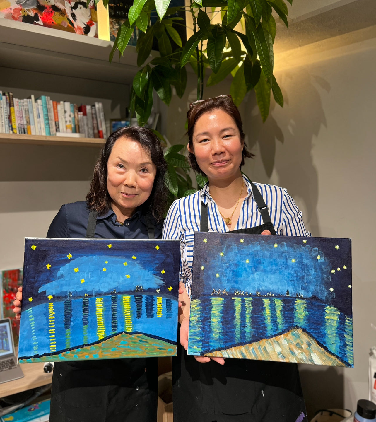 2024/12/04(水) 13:30-15:30 きらめく色相の対比　ゴッホの星月夜(Starry Night Over the Rhône)　masterpiece