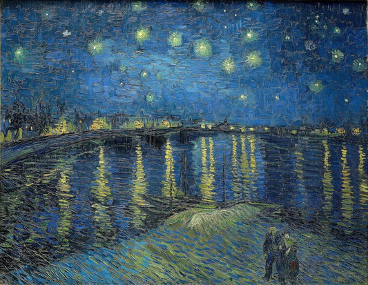 2025/02/09(日) 19:00-21:00 きらめく色相の対比 ゴッホの星月夜(Starry Night Over the Rhône) masterpiece